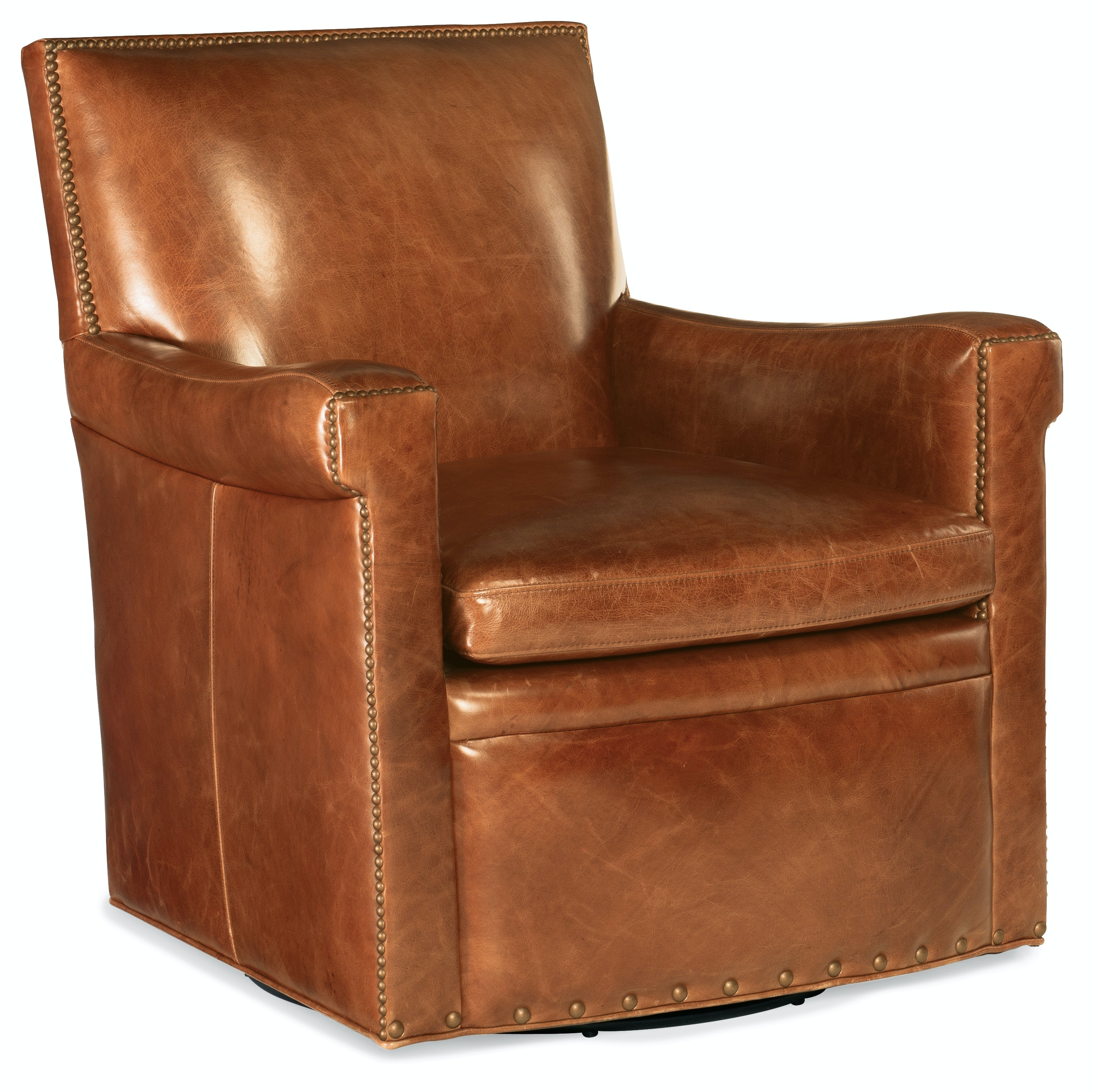 Hooker leather swivel chair discount